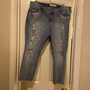 Torrid cropped jeans